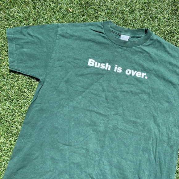VTG E00’s “Bush is Over” Green Tee - Picture 3 of 5